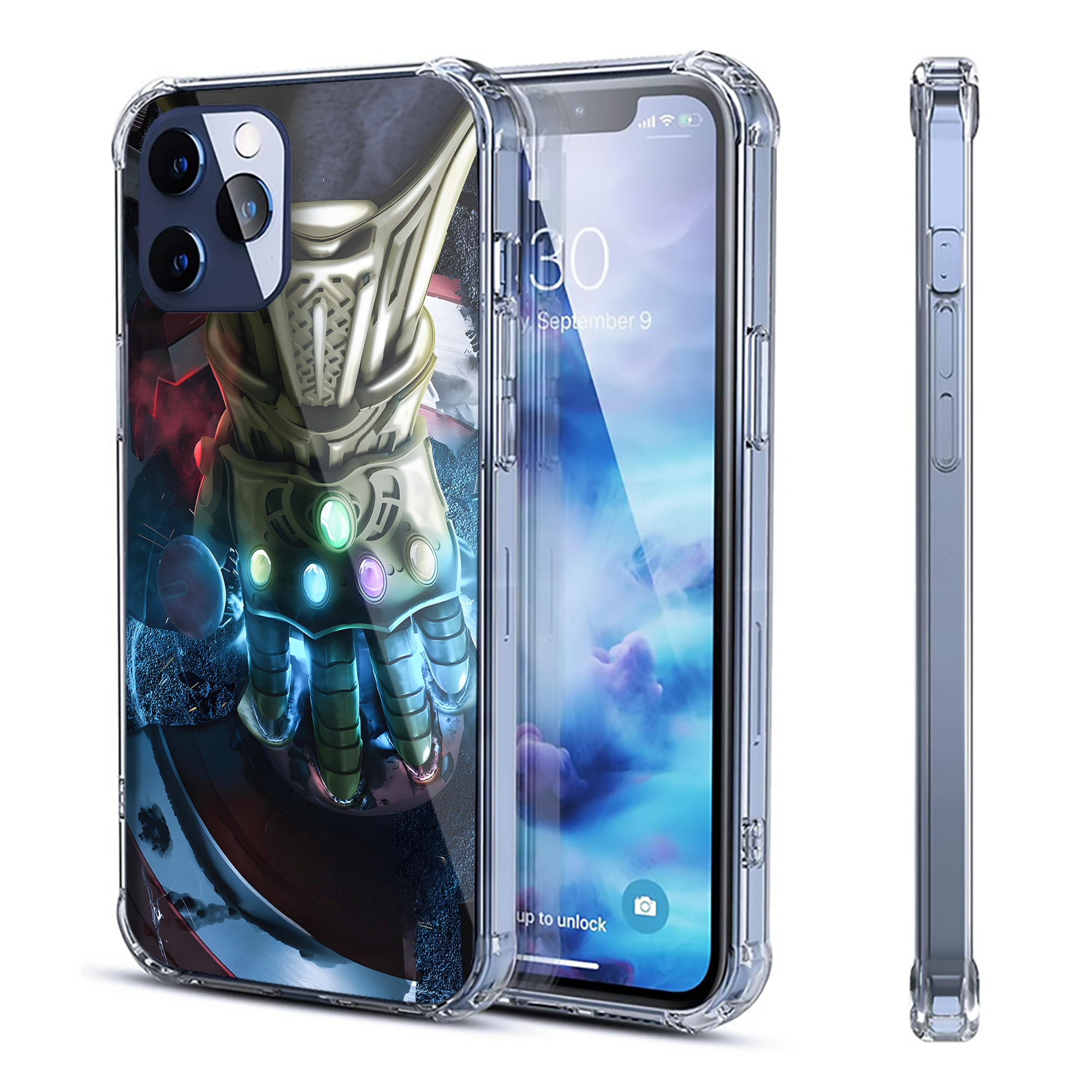 （画像用） アベンジャーズ The Avengers 【iPhone 12シリーズ対応】透明スマホケース（クリアソフトケース）